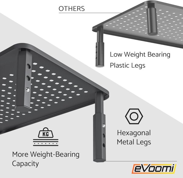EVOOMI Simple Anti-Skid Steel Monitor Stand