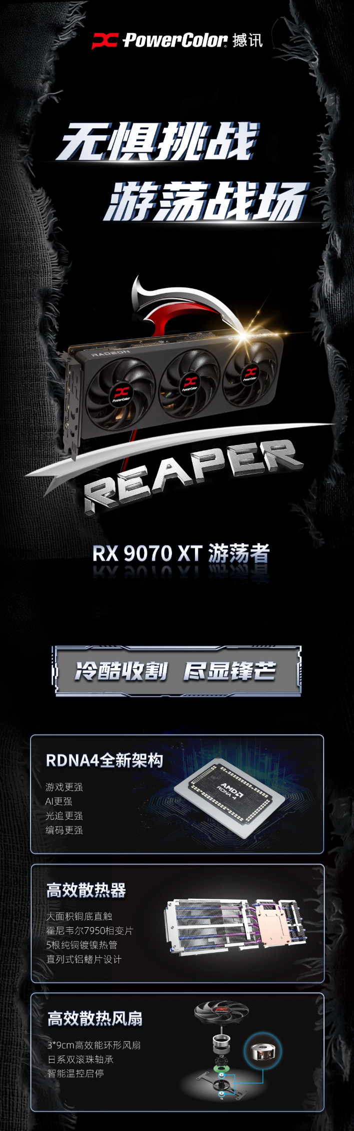 PowerColor Reaper AMD Radeon RX 9070 XT 16GB GDDR6.png