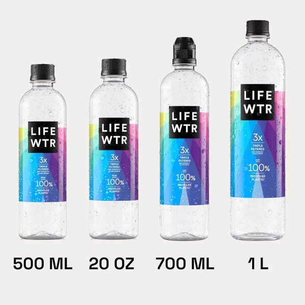 LIFEWTR Purified Water 500ml 12 Pack