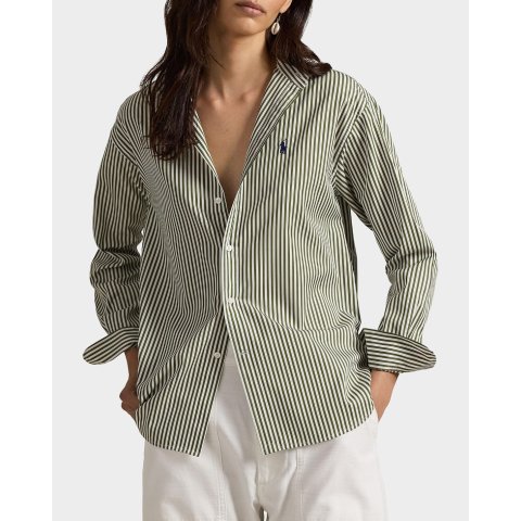 Polo Ralph LaurenSpend$200 Get $50GCRelaxed-Fit Striped Cotton Shirt