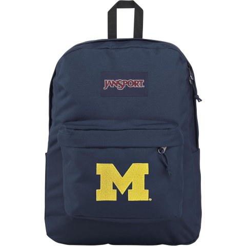 JanSport Superbreak Plus Backpack 15   Laptop Sleeve Navy
