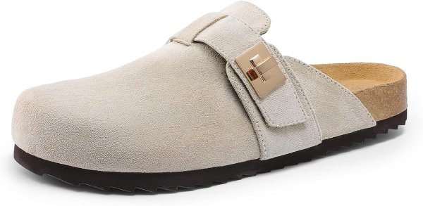 DREAM PAIRS Women's Mules Cork Footbed