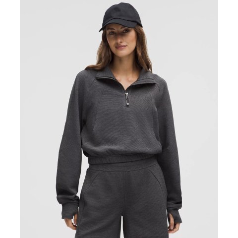 lululemonScuba 梭织半拉链卫衣