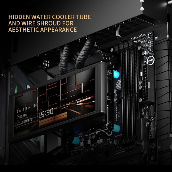 A70 Vision ATX Gaming Case Panoramic Glass Type-C 8 Fan Slots