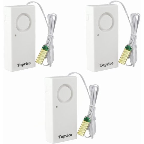 Water Leak Sensor 120dB Standalone Alarm 3 Pack