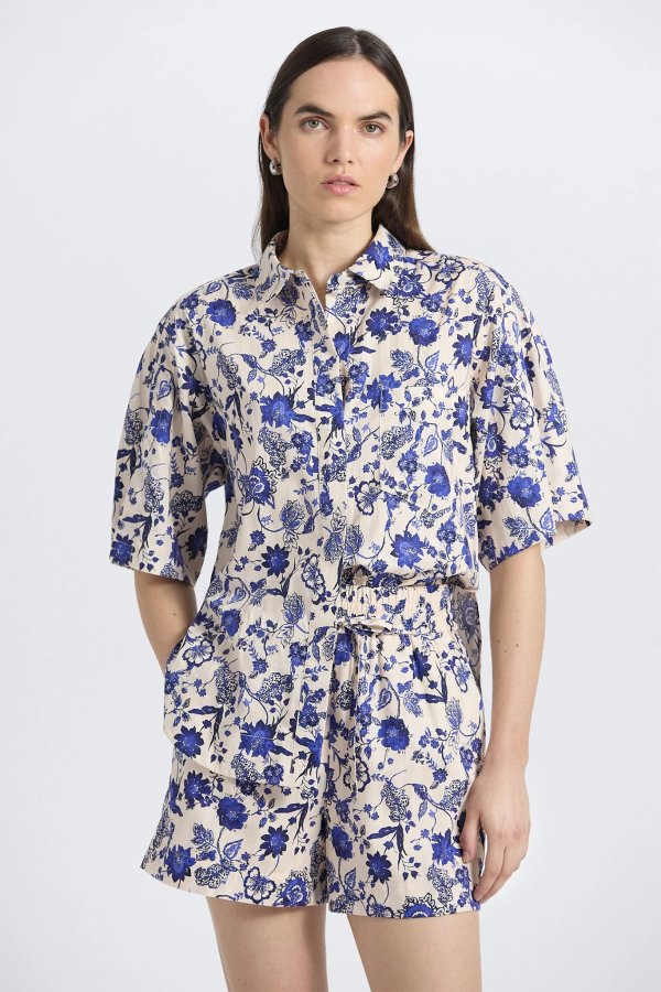 Derek Lam Belen Pull On Short French Blue