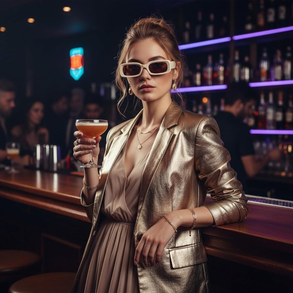 Kimorn Retro Rectangle Sunglasses K1703