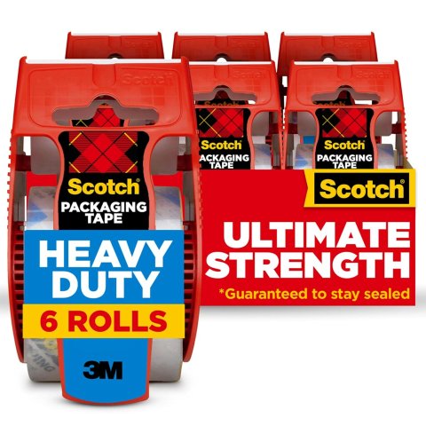 Scotch 重型封箱胶带 6卷装