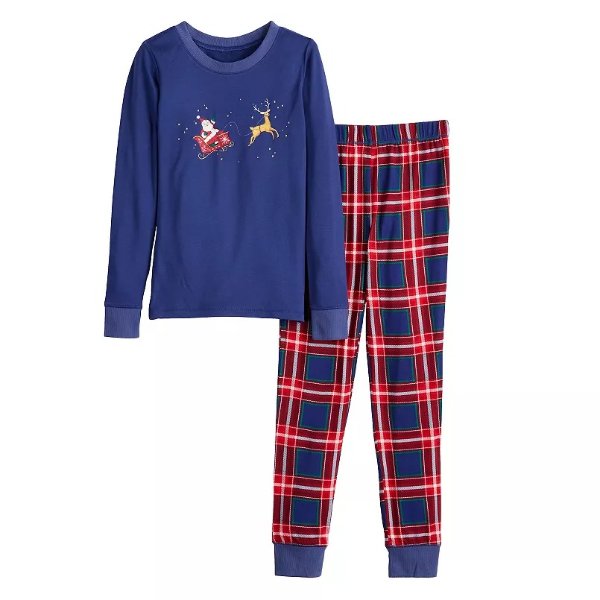 Jammies For Your Families Tolli Tartan Kids Plaid Pajama Set