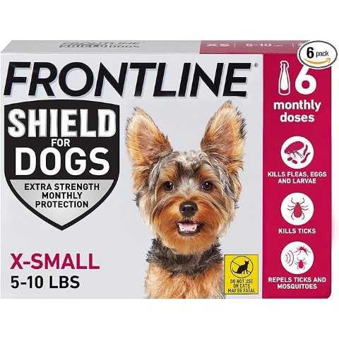 FRONTLINE Shield 粉色犬用驱蚤滴剂 6支