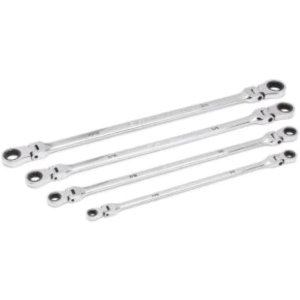 $103.00 GEARWRENCH 4 Piece 90-Tooth 12 Point SAE GearBox Double Flex Ratcheting Wrench Set | 86831 - Amazon.com