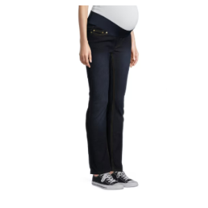 $9.99 Oh! Mamma Maternity Women s Straight Leg Jeans with Demi Panel (Women s & Women s Plus)
