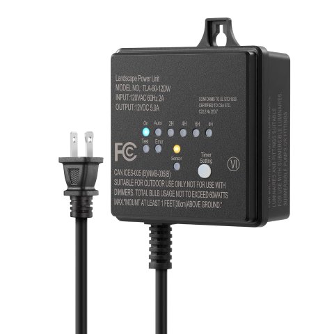DEWENWILS 60W Outdoor Transformer 12V Weatherproof