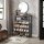 Shoe Rack ULBS016B01 6-Tier Metal Rustic Brown Black