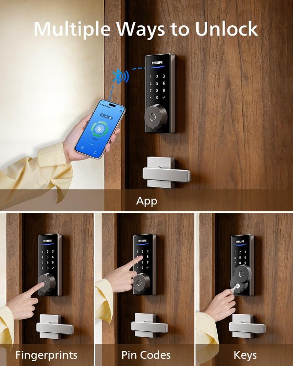 Smart Door Lock Fingerprint Unlock