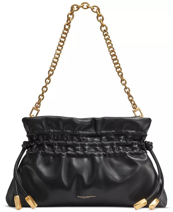 Southold Leather Clutch with Chain