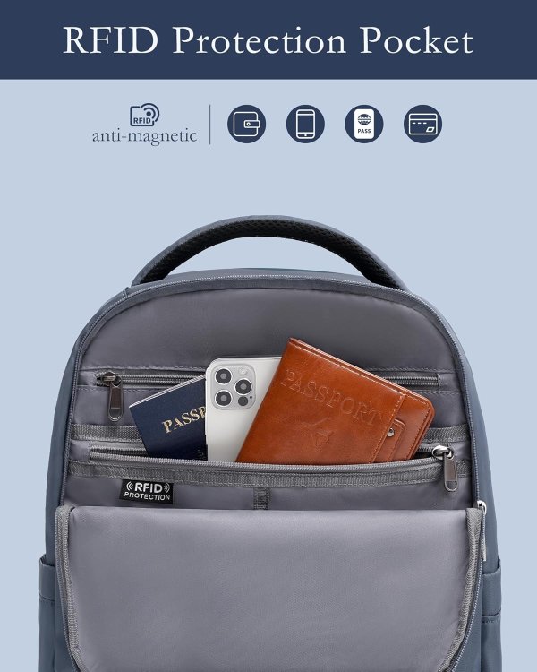 Coolife Luggage Set 20in Blue
