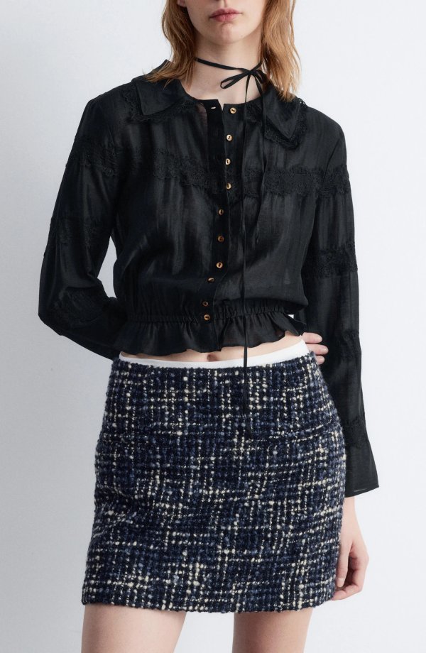 Nordstromrack 女士蕾丝镶边衬衫