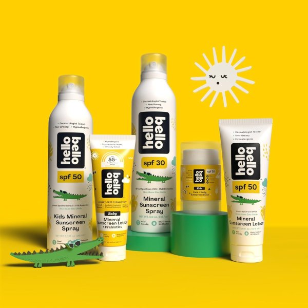 Hello Bello Kids Mineral Sunscreen Spray SPF 50 5 oz