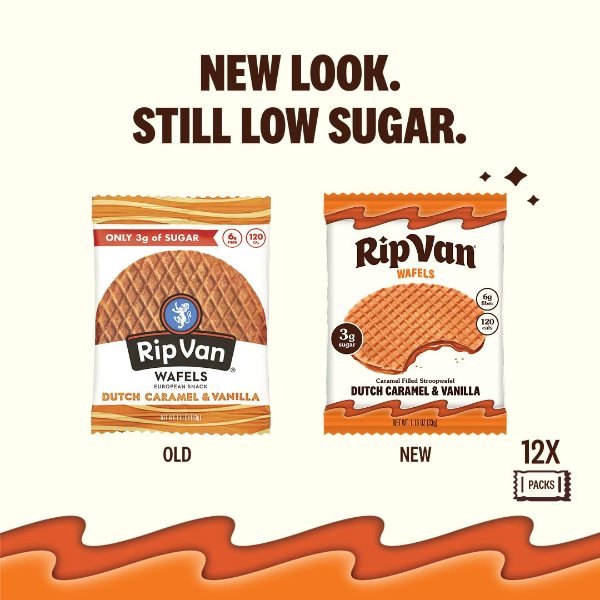 Rip Van Wafels 荷兰焦糖香草华夫饼 12片