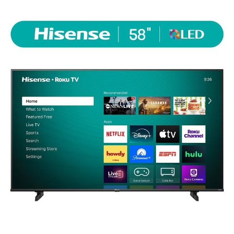 Hisense QD50 58英寸 QLED 4K智能电视