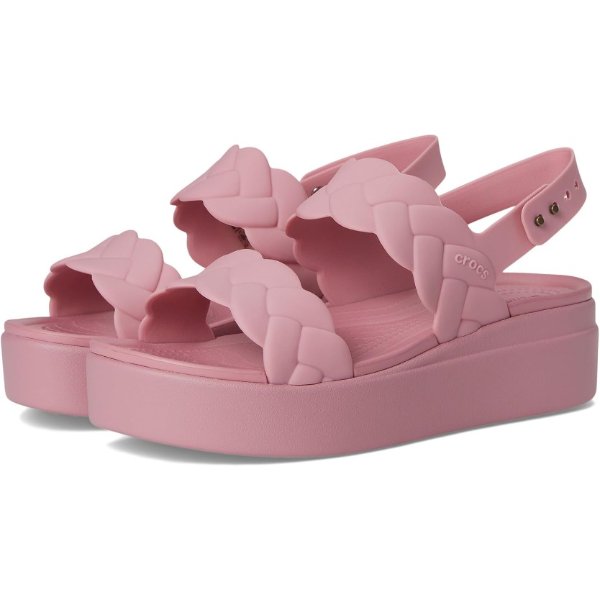 Crocs Brooklyn Women’s Woven Low Wedge Sandals