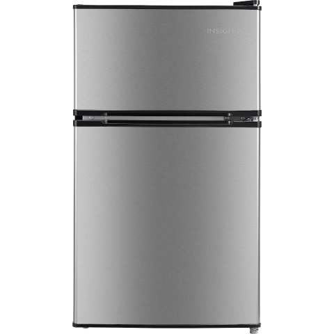 Insignia Mini Fridge NS-CF31TMSS26L 3.1 Cu. Ft. Stainless Steel Look