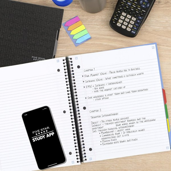 Five Star Spiral Notebook 73150 200 Sheets