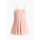  Light Pink Poplin Dress Flared Skirt