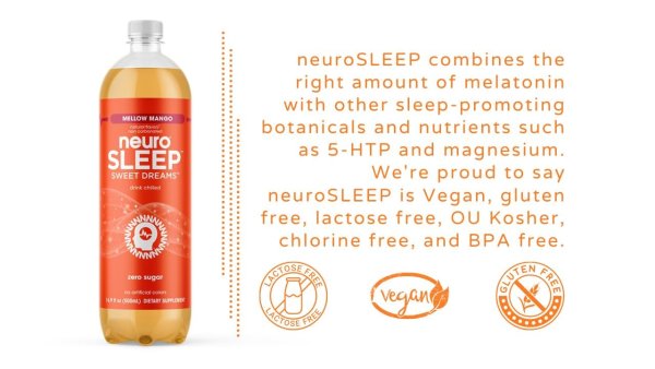 neuroSLEEP 芒果味安神饮料 16.9盎司