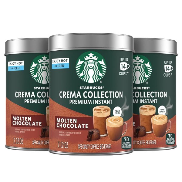 Starbucks 巧克力风味速溶咖啡 3罐