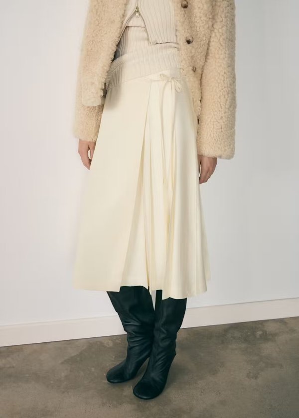  Lyocell Skirt with Bow