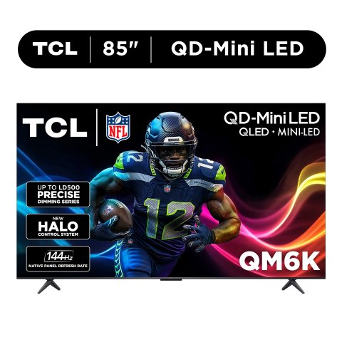 TCL 85QM6K 85英寸 QLED 4K智能电视