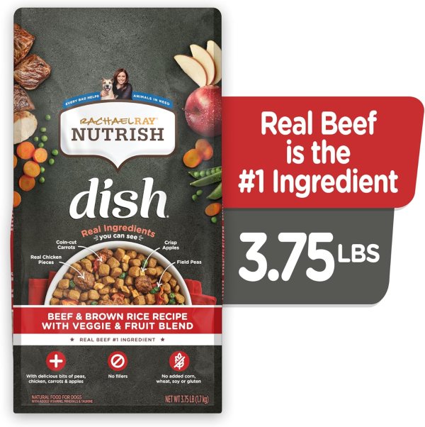 Rachael Ray Nutrish Beef Dog Food 3.75 Pounds