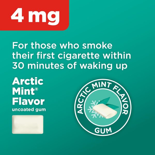 Amazon Basic Care 戒烟口香糖 4mg 220粒 薄荷味