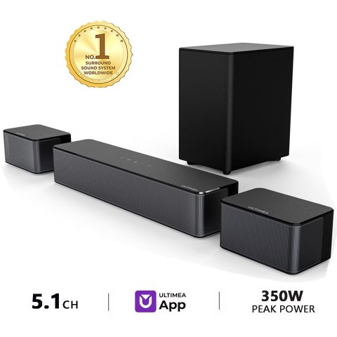 Ultimea 5.1声道回音壁 350W 无线低音炮