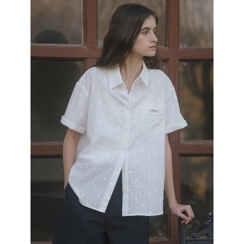 TILLIDIE Check Lace Shirt TISU06SH01