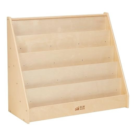 Single-Sided Wooden Bookshelf Natural