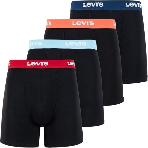 Levi's Men's Microfiber Boxer Briefs Ultra Soft 4 Pack
