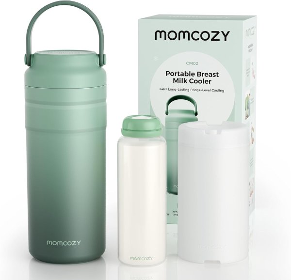 Momcozy 母乳保鲜盒 12oz 便携防漏