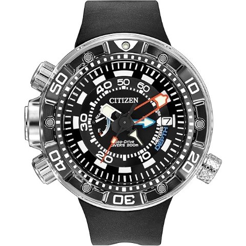  Eco-Drive 潜水表 黑色橡胶表带