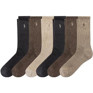 Polo Ralph Lauren  男士棉袜 6双