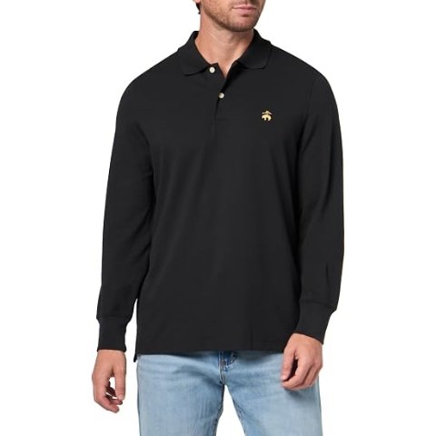  Supima Cotton Long Sleeve Polo Shirt