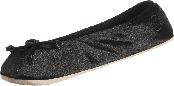 Satin Ballerina Slippers with Ribbon Bow