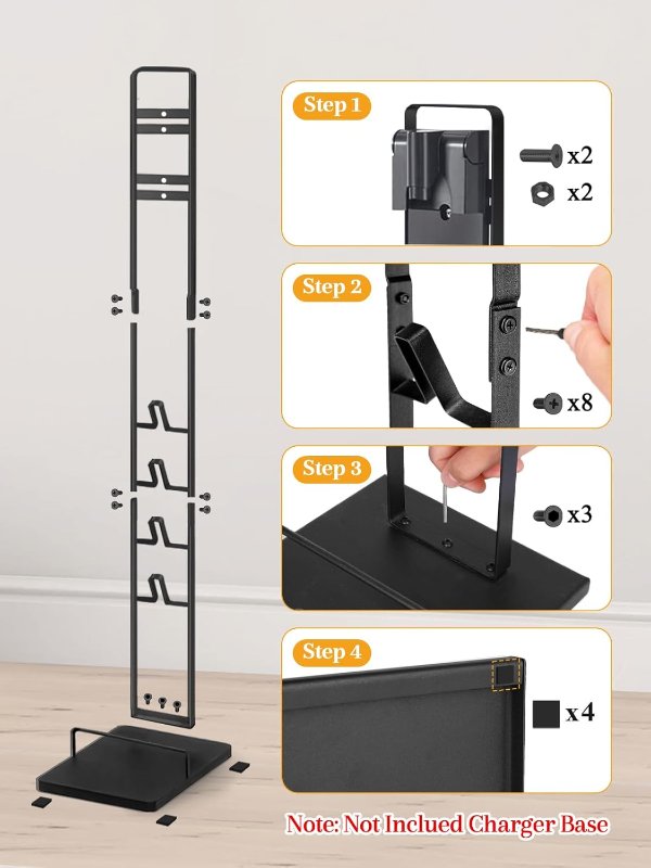 Haturi Dyson V15 Vacuum Metal Stand Black