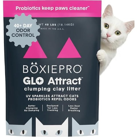 Boxie Glo 凝结猫砂 40磅