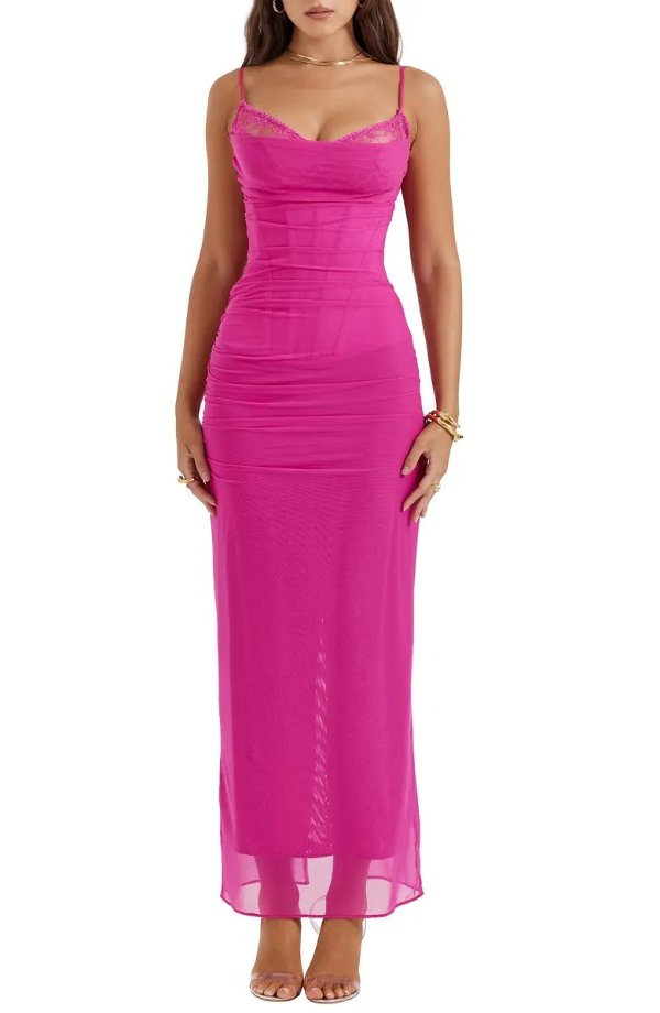 Nalini Mesh Corset Dress