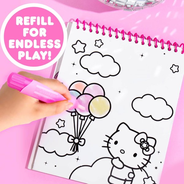 Hello Kitty 水画填色本，无墨不脏衣服，随身带随时画