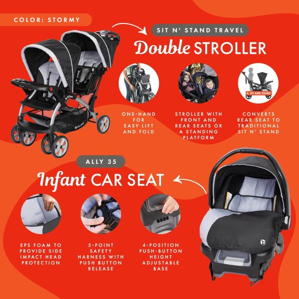 双人婴儿推车 Car Seat 套装