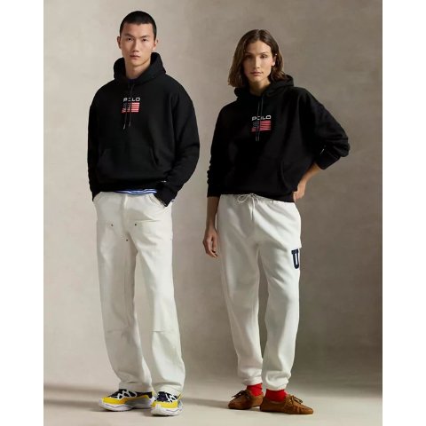Ralph LaurenFlag Fleece Hoodie Black